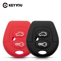 ♀☼ KEYYOU For For VW Polo Golf Jetta Bora Sharan For Seat Ibiza Leon 2 Buttons Silicone Key Case Cover Car Key Skin Jacket