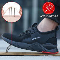 Indestructible Man Safety Shoes Light Non-Slip Work Sneakers Breathable Shoes Men Steel Toe Puncture Proof Air Mesh Safety Boots