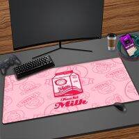 ร้านนมสตรอเบอร์รี่ Mousepad อุปกรณ์เกม Kawaii Mousepad Gabinete Gamer คอมพิวเตอร์สีชมพูน่ารัก Tapis De Souris Table Pad