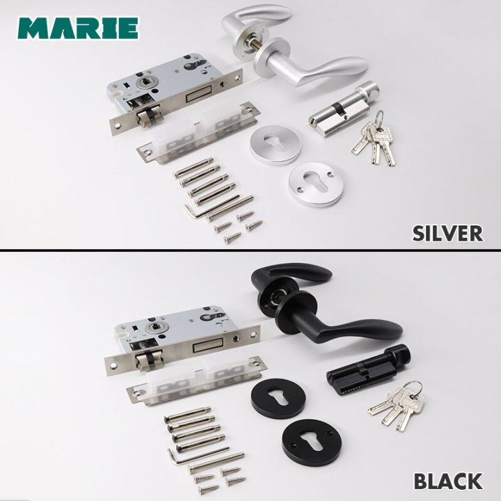 best-value-marie-lh3015อลูมิเนียมอัลลอยด์มือจับประตูสำหรับประตูภายในห้องนอนของใช้ในครัวเรือน-entrance-gate-lever-knob-hardware