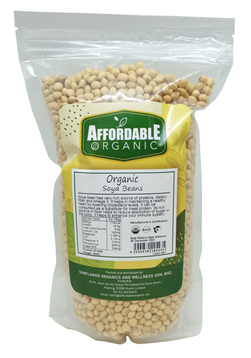 AFFORDABLE ORGANIC Organic Soya Beans 900G Lazada