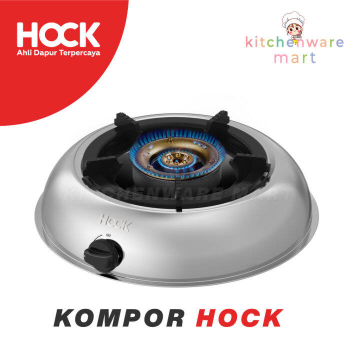 Kompor Hock Gas Tungku Body Full Pressed Stainless Steel Mutiara Gold