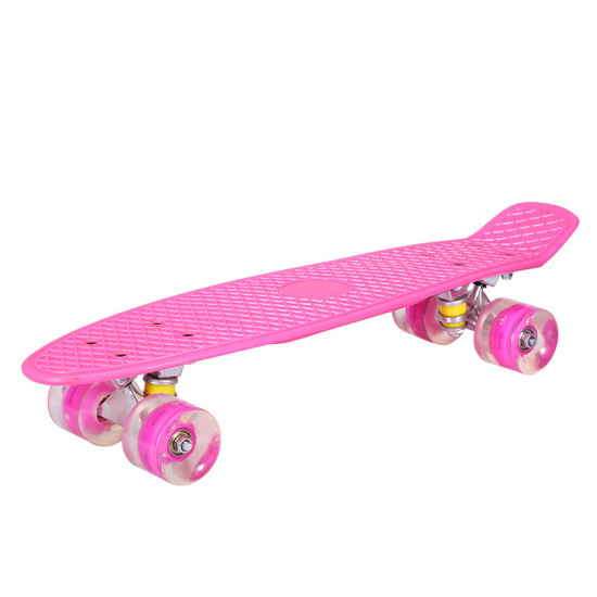 Ván trượt skateboard bánh xe có đèn led trục kim loại cao cấp cho bé kích - ảnh sản phẩm 4