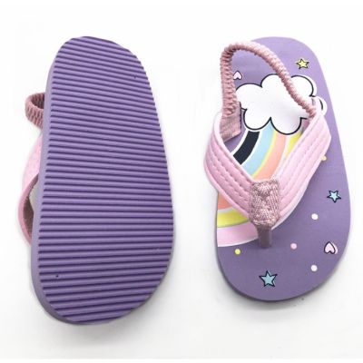 Summer Baby Boys Girls Cartoon Animals Flip Flops Kids Cute Unicorn Soft Soled Slipper Sandals Beach Shoes