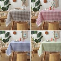 Cotton Linen Tablecloth Nordic Table Cover Tablecloth Cotton - Plaid Tablecloth - Aliexpress