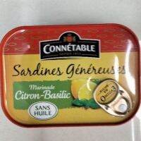 Sale Promotion ? Connetable Sardines Genereuses Marinade Citron Basilic 135g ราคาถูกใจ