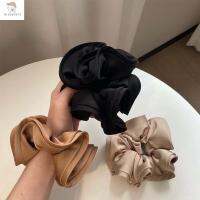 BIGCOUSIN หรูหรา ของขวัญ อารมณ์ นางฟ้า เรียบหรู ย้อนยุค Ruffles ซาติน scrunchies แหวนผม ยางรัดผมสไตล์เกาหลี เชือกผมหญิง