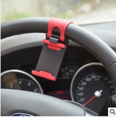 Universal Car Steering Wheel Mobile Phone Holder Mount Buckle Socket Holder Bike Clip Navigation GPS Xiaomi Redmi 6X Mi6 Stands Car Mounts