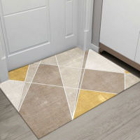 New Geometric Printed Doormat Living Room -slip Carpet Absorbent Shower Bath Mat Bedroom Kitchen Rug Welcome Door Mats