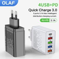 [A Necessary] ได้พบคุณ❄Olaf 48W USB PD Type C ชาร์จเร็ว QC 3.0อะแดปเตอร์ชาร์จสำหรับ iPhone 13 12พอร์ต Xiaomi 5 Samsung ชาร์จโทรศัพท์มือถือ