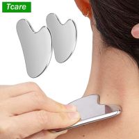 ZZOOI Tcare 1 PC Stainless Steel Face Massager Metal Face Gua Sha Massage Tool for Face Neck Eye Body Skin Care V Face Scraping Facial