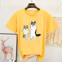 BK-152*เสื้อยืดแขนสั้นพร้อมส่ง 8สี ลายการ์ตูน ขายดีตามเทรนต์ ลายน่ารัก สีสันสดใส่น่ารัก ใส่ได้ทั้งหญิงและชาย (S-3XL) **ปลีก-ส่ง***