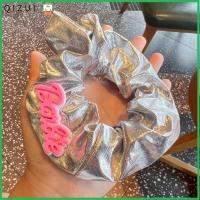 QIZUI แฟชั่นสำหรับผู้หญิง ตุ๊กตาบาร์บี้ scrunchie อีลาสติก สีทึบทึบ ยางรัดผม ที่มัดผม หางม้าหางม้า เชือกมัดผม สำหรับผู้หญิง