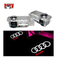 BuyV 2Pcs LED Car Door ยินดีต้อนรับโปรเจคเตอร์เลเซอร์ LED ไฟส่องพื้นโลโก้สำหรับ Audi A1/A3/A4/A5/A6/A7/A8/R8/TT/Q7/Q5/Q3