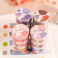 [Y&amp;G] Transparent Solid Color Dot Waterproof Base Sticker for Journal 2M