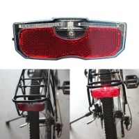 ♚ﺴ✼ Bike Cycling Bicycle Rear Reflector Tail Light For Luggage Rack NO Battery Aluminum Alloy Reflective Taillight ABS Bicycle Light