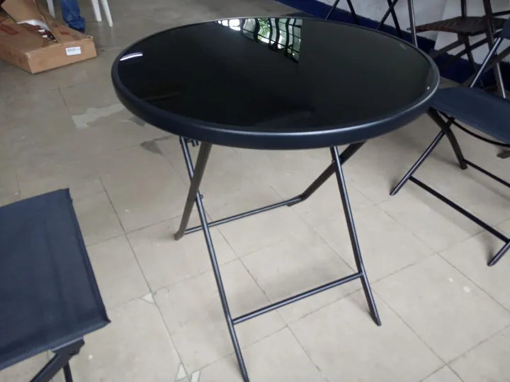 glass table top square garden table Lazada PH