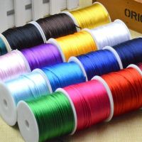 【YD】 55 Meters/roll 1.5mm Cord Rattail Silk Chinese Knot Macrame Beading Cords Braided Thread String for Jewelry Making