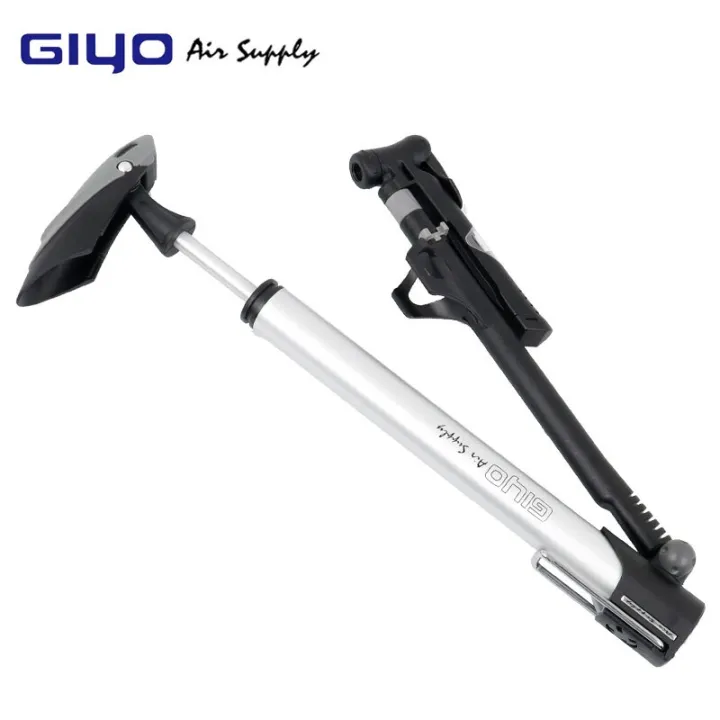 GIYO Mini-Fahrradpumpe, Tragbare Rahmenpumpe, Einzigartig, Cleveres Ventil, Passend Für Presta & Schrader Max. 120 PSI Für MTB & Road (Taiwan Made