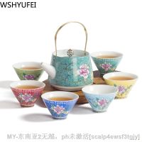 【hot】♧﹉ Jingdezhen tea set Handpainted Chinese Teacup Set