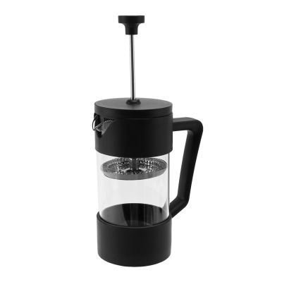 5X French Press Coffee &amp; Tea Maker, Thickened Borosilicate Glass Coffee Press Rust-Free and Dishwasher Safe,Black