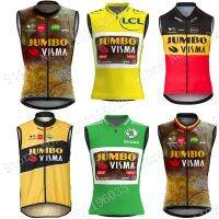 2022 M Aillot จัมโบ้ Visma ทีมขี่จักรยานเสื้อกั๊กแขนกุดย์ฤดูหนาวจักรยานเสื้อผ้าภูเขาถนนจักรยานเสื้อ MTB Camisa