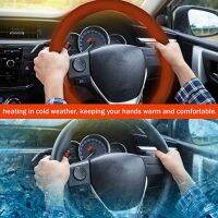 Automobile Warm Heated Stee Wheel Cover 12V Universal 15 Inch For Winter Car Cover Household Truck Hand Heating