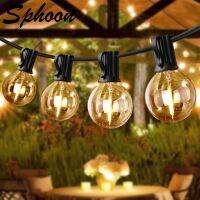 ❄☌ Sphoon 15M 20M Connectable LED String Light E12 Base G40 IP44 Waterproof Dimmable Garland Garden Wedding Fairy lights Home Decor