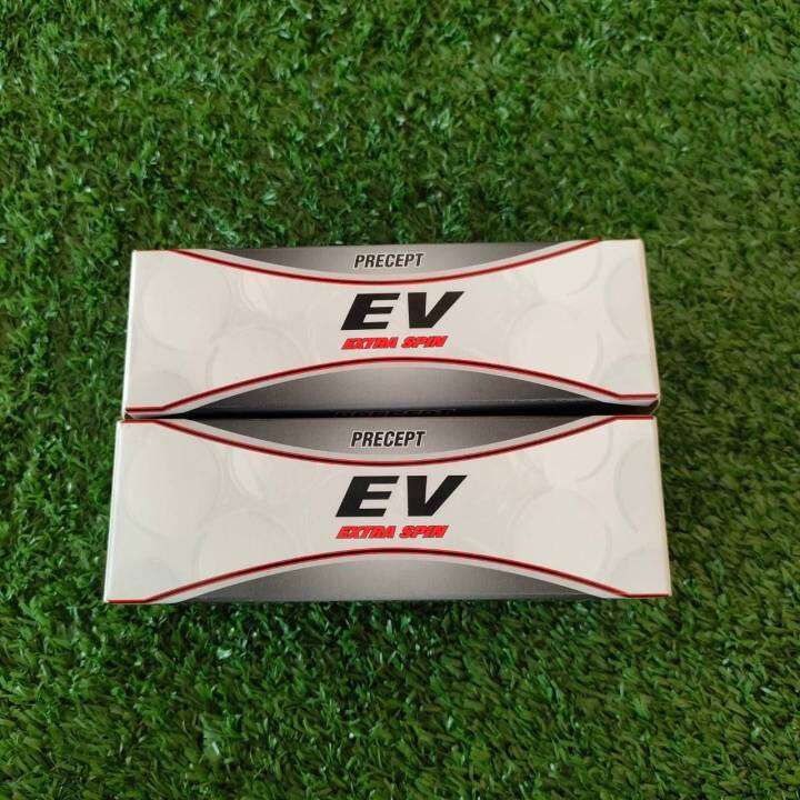 ลูกกอล์ฟ PRECEPT EV 1 กล่อง มี 3 ลูก รุ่น EXTRA SPIN มือสอง ของแท้ BY