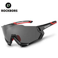 ROCKBROS แว่นตากันแดด Polarized ร่มเงาสำหรับปั่นจักรยาน5เลนส์แว่นตา UV400ป้องกันแว่นตาชุดจักรยานอุปกรณ์เสริม