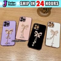 (Great. Cell phone case)  เคส Samsung A02 A02s A03s A12 A13 A20 A30 A51 A32 4G A50 A30s A50s A52 A52s A71เคสนิ่มด้วยไฟฟ้าริบบิ้นเพชรชุบด้วยไฟฟ้า