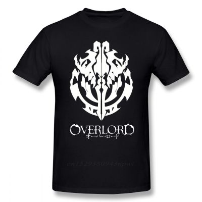 Overlord T เสื้อ Overlord Anime Guild สัญลักษณ์ Ainz Ooal Gown เสื้อยืดกราฟิกแขนสั้น TEE เสื้อ Man OVERSIZE TShirt