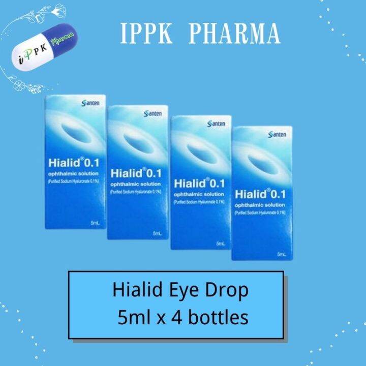 Hialid 0.1 Eye Drop 5ml (Buy 3 free 1) Lazada