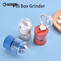 4 In 1 Pill Cutter Grinder Medicine Splitter Powder Tablet Grinder Box Storage Crusher Multi-functional Portable Pill Case