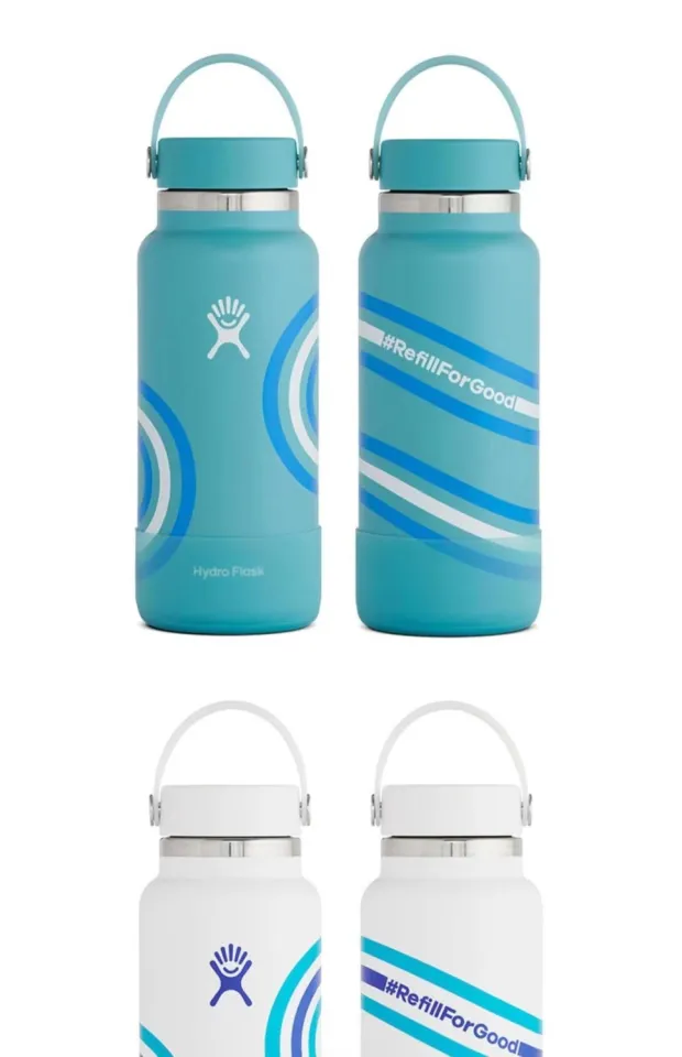 Hydro Handle, Water Flask, Water Bottle Holder Handle Bayou, Wave,  Whitecap, Refill for Good 