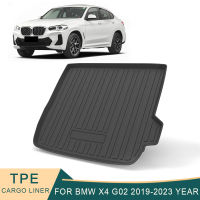 สำหรับ BMW X4 G02 2019-2023รถ Cargo Liner ทุกสภาพอากาศ TPE Trunk Mats กันน้ำ Boot ถาดพรมอุปกรณ์เสริม