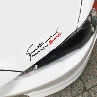 1PCS Black Red Racing Car Auto Reflective TRD Lettering Personalized Sticker Car Decorative Sticker