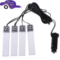 Universal 4 Pcs/set 12V LED Light Glow Lamp Car Interior Decoration Atmosphere Lights Colorful Lamp Foot Lamps