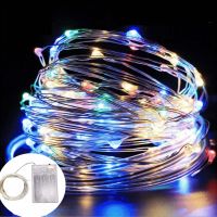 Fairy Copper Wire LED String Lights Christmas Party Decorations for Home Holiday Lighting Outdoor Garden Garland Decor Lamp New