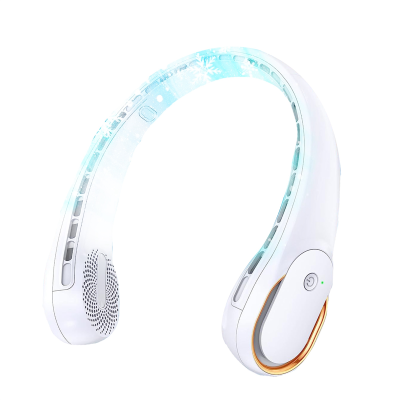 Neck Fan, Portable Neck Fan, 4000 MAh Battery USB Neck Fan, Quiet 360° Air Flow, Nech Fan, 3 Speeds Neck Fans,Hands-Free