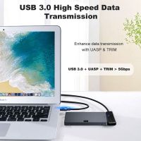 ABDFG สาย USB3.0 5Gbps ความเร็วสูงเพื่อฮาร์ดดิสก์ Sata การส่งข้อมูล USB SATA เป็น USB อะแดปเตอร์3.0 HDD ฮาร์ดไดรฟ์ Type C เป็นสายเคเบิ้ล SATA