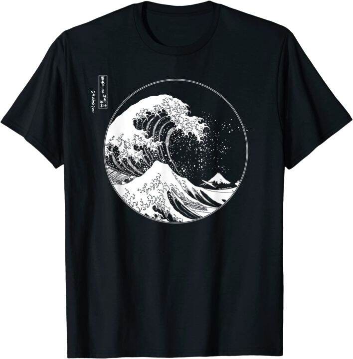 japanese wave painting shirt