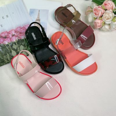 【Ready Stock】NewMelissaˉWomens shoes: simple and generous beach sandals, thick soled sandals