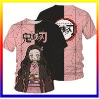 Yagu อะนิเมะปีศาจนักฆ่า 3D ipininta-ang Kimetsu No Yaiba เสื้อยืด Kababaihan พลัสขนาดเสื้อยืด Girl Street Damit Harajuku เสื้อยืดด้านบน XS-5XL