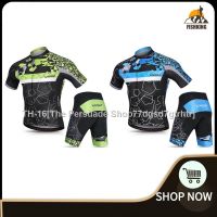 ☃ FIKI Lixada Men Cycling Jersey Set Breathable Quick-Dry Short Sleeve Biking Shirt and Gel Padded Shorts MTB Cycling Outfit Set