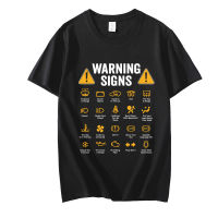 Funny Driving Warning Signs 101 Auto Mechanic Gift Driver Tshirt T Shirt Cotton Mens Tees