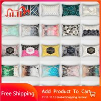 【hot】☑✸◎ Short Fluff Cover Rectangle Sofa Cushion Lumbar Decoration Pillowcase 400x600mm