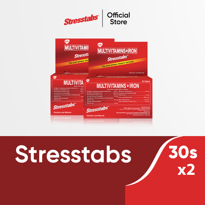 Stresstabs Multivitamins + Iron Helps Fight Stress, Restores Mental