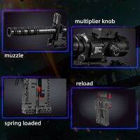 โมเดลปืนไรเฟิล MK14 Dengshan61621742 14026สำหรับบล็อกตัวต่อจำลองอาวุธทหารชุดของเล่นสำหรับเป็นของขวัญเด็ก