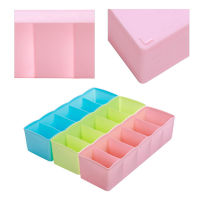 Plastic Drawer Type Storage Box For Underwear Socks Home Desktop Household Storage Container Divided Clothing Closet Organizer